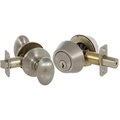 Callan Callan KE3001 Carlyle Series Grade 3 Keyed Entry Knob & Single Cylinder Deadbolt Set; Satin Nickel KE3001